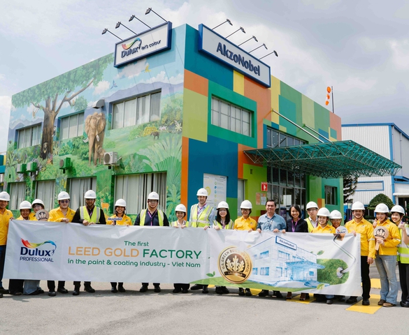 Nhà máy AkzoNobel tại Bình Dương nhận chứng chỉ LEED Gold từ Hội đồng Công trình Xanh Hoa Kỳ