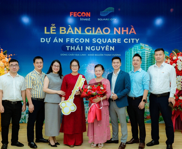 Bàn giao shophouse đầu tiên tại dự án FECON Square City kích hoạt tương lai phồn vinh tại Vạn Xuân, Thái Nguyên