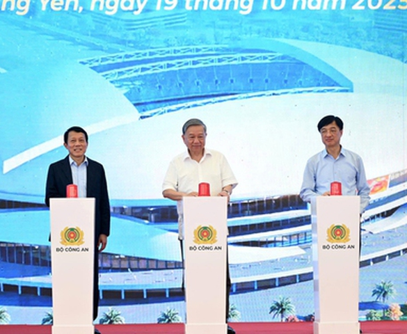 Tổng Bí thư Tô Lâm dự lễ khởi công xây dựng sân vận động tiên tiến hàng đầu thế giới