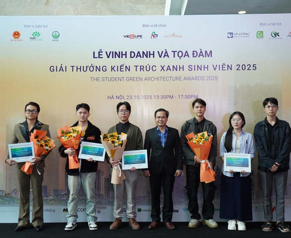 Kiến trúc xanh sinh viên 2025: Vinh danh 19 đồ án xuất