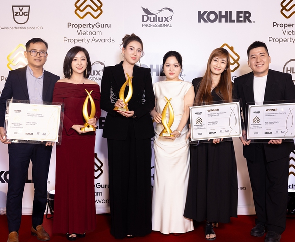 KITA Group ghi dấu ấn mạnh mẽ tại PropertyGuru Vietnam Property Awards 2025 với “cú hat-trick” giải thưởng danh giá