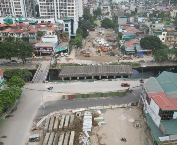 Bắt đầu khởi động lại cây cầu thuộc tuyến đường nghìn tỷ 'đắp chiếu' nhiều năm giữa lòng Hà Nội