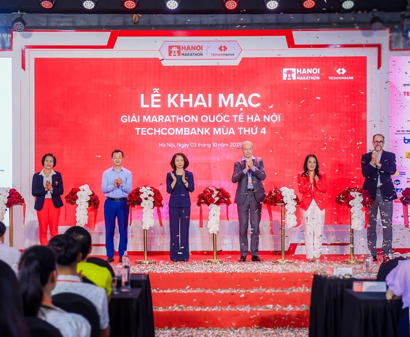 Khai mạc giải Marathon Quốc tế Hà Nội Techcombank mùa thứ 4: Giải chạy biểu trưng của Thủ đô, kết nối cộng đồng, tôn vinh giá trị di sản - văn hóa
