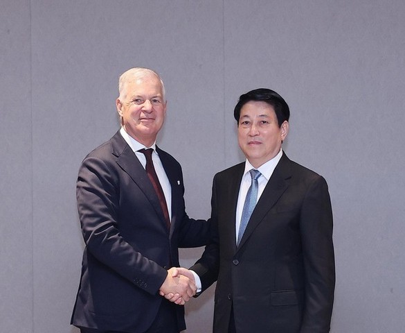 Chủ tịch nước Lương Cường tiếp Tổng Thư ký Phòng Thương mại Quốc tế