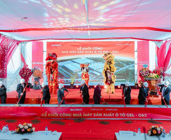 Tập đoàn Geleximco khởi công nhà máy sản xuất ô tô vốn đầu tư 319 triệu USD tại Hưng Yên