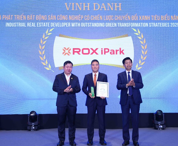 ROX iPark được vinh danh là “Nhà phát triển Bất động sản công nghiệp có chiến lược phát triển xanh tiêu biểu năm 2025”