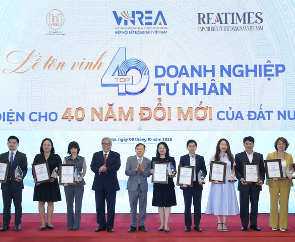 Tôn vinh 40 doanh nghiệp tư nhân tiêu biểu đại diện cho 40 năm Đổi mới của đất nước: Biểu tượng cho tinh thần "Doanh nghiệp dân tộc - khát vọng Việt Nam thịnh vượng"