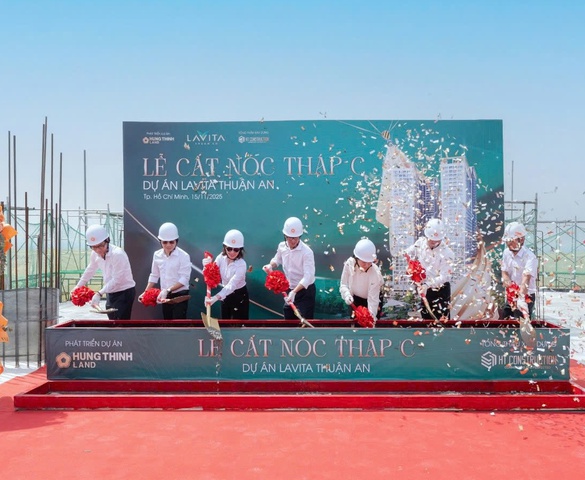 Lavita Thuan An cất nóc Block C, bước tiến mới của dự án trọng điểm khu Đông Bắc TP.HCM