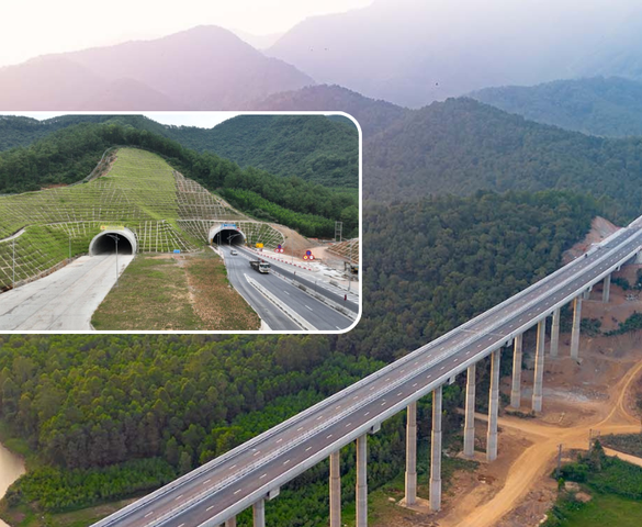 Chỉ một tháng nữa, hầm xuyên núi có địa chất phức tạp nhất trên cao tốc hơn 11.000 tỷ sẽ chính thức được mở rộng