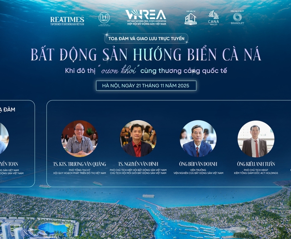 Hôm nay diễn ra Tọa đàm và giao lưu trực tuyến: “Bất động sản hướng biển Cà Ná: Khi đô thị “vươn khơi” cùng thương cảng quốc tế”