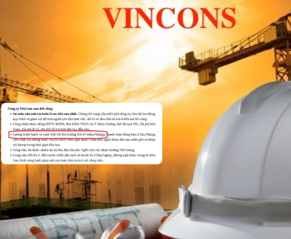 Công ty tổng thầu chủ lực của Vingroup ra thông báo chiêu mộ nhân lực, mức lương cực hấp dẫn