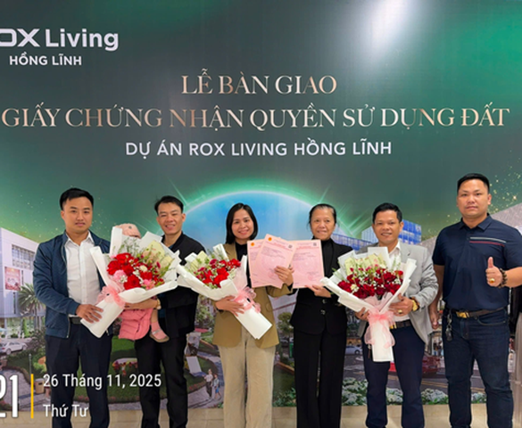 Pháp lý minh bạch, ROX Living Hồng Lĩnh “tạo sóng” thị trường