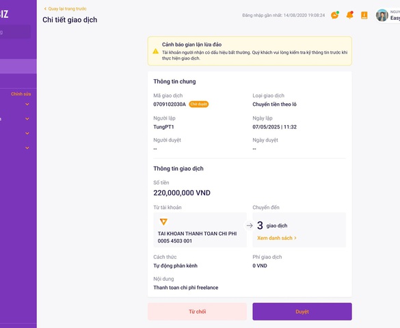 TPBank tiên phong triển khai hệ thống cảnh báo rủi ro lừa đảo trên tất các các kênh giao dịch