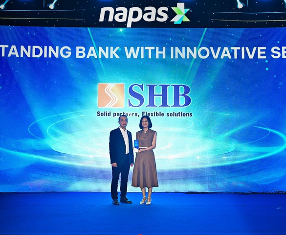 SHB nhận giải Ngân hàng xuất sắc về đổi mới sáng tạo, thúc đẩy tương lai thanh toán không tiền mặt