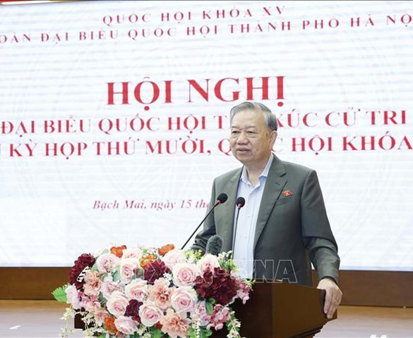 Tổng Bí thư Tô Lâm: Hà Nội tập trung vào 5 ưu tiên trong những định hướng lớn