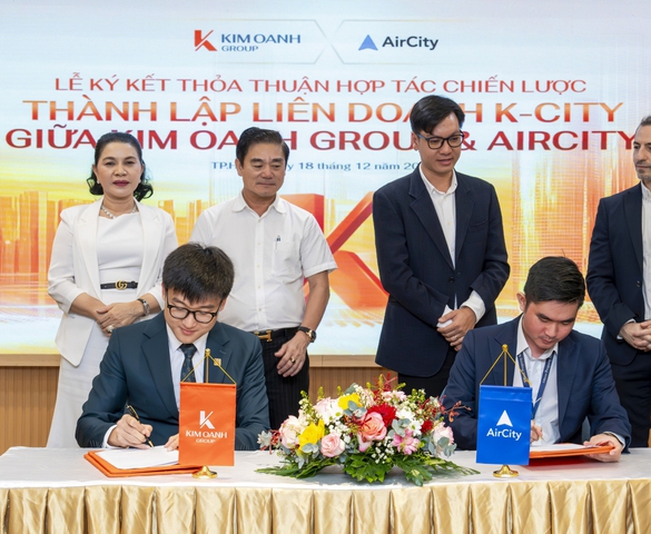 Kim Oanh Group hợp tác cùng AirCity thành lập K-City - đơn vị tiên phong ứng dụng AI, Robotic trong vận hành dự án