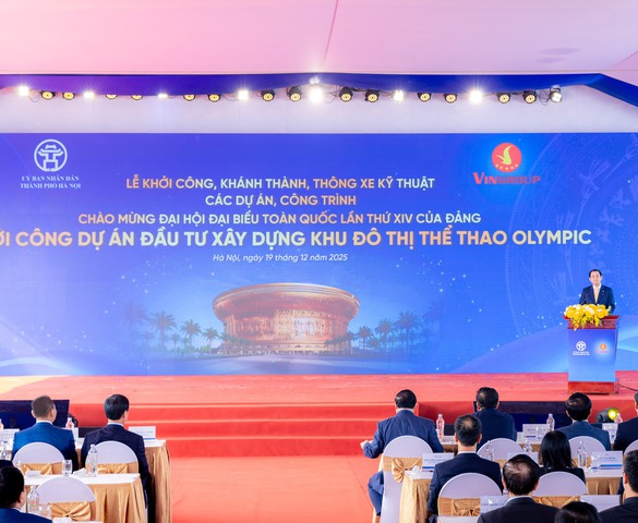 Khởi công Khu đô thị thể thao Olympic: Dấu ấn thời sự trong ngày cả nước đồng loạt triển khai các công trình trọng điểm