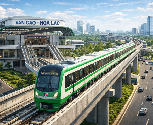 Khởi công tuyến metro hơn 72.000 tỷ, mở trục xương sống kết nối trung tâm Thủ đô với đô thị vệ tinh mới