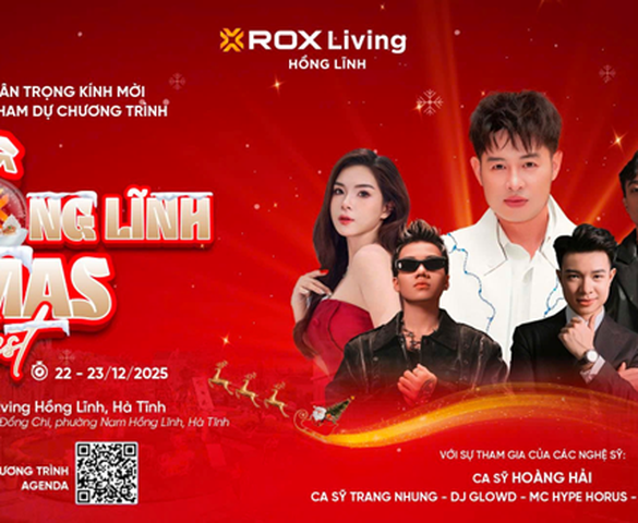 Điểm hẹn Giáng Sinh rộn ràng tại ROX Living Hồng Lĩnh