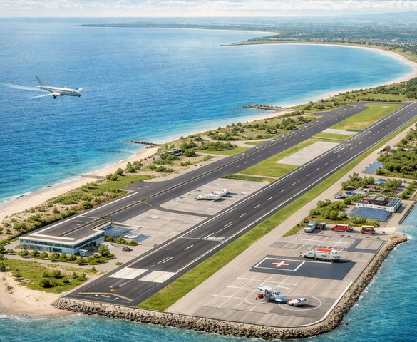Việt Nam sẽ có thêm sân bay mới, tọa lạc tại khu lấn biển ở miền Tây