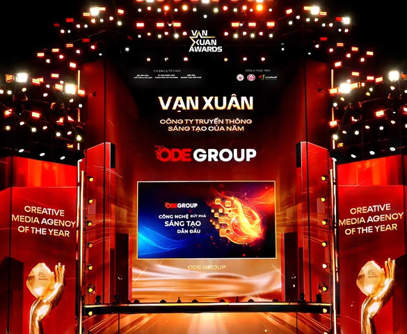 ODE Group được vinh danh “Công ty Truyền thông Sáng tạo của năm 2025” tại Vạn Xuân Awards
