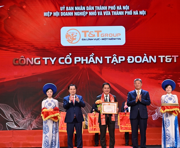 T&T Group được vinh danh tại Lễ tôn vinh doanh nhân, doanh nghiệp Thăng Long 2025