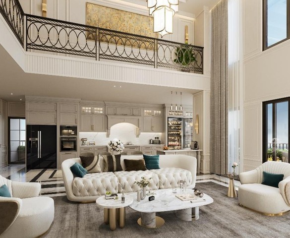 Sống chuẩn "biệt thự trên cao" tại căn hộ Duplex The Wisteria