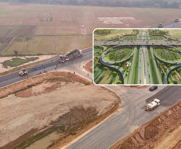 Hối hả trên công trường triển khai tuyến vành đai huyết mạch gần 86.000 tỷ, đi qua 3 tỉnh/thành miền Bắc