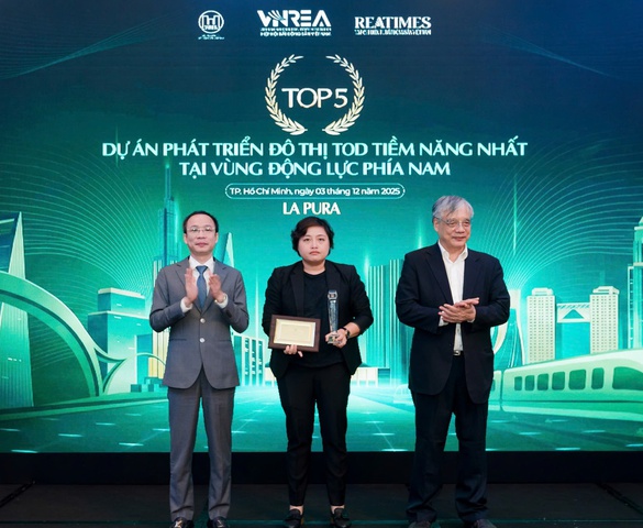 La Pura được vinh danh Top 5 dự án bất động sản TOD tiềm năng nhất tại Vùng động lực phía Nam