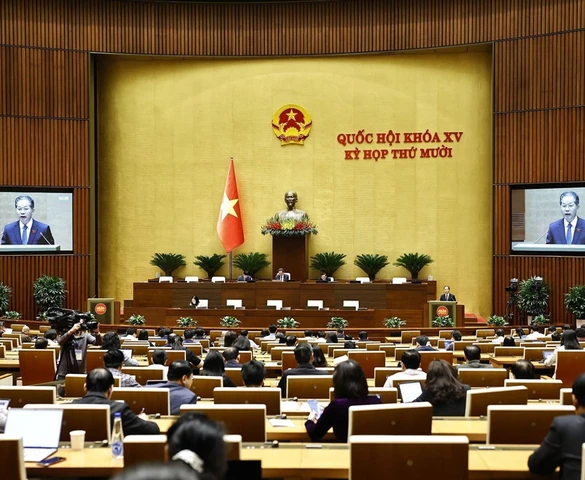 Ngày 5/12, Quốc hội biểu quyết thông qua 3 dự án luật liên quan đến lĩnh vực tư pháp