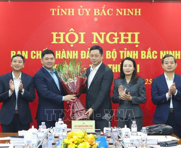 Đồng chí Trần Huy Phương được bầu giữ chức Phó Bí thư Tỉnh ủy Bắc Ninh