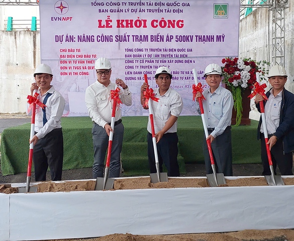 Triển khai thi công dự án Nâng công suất Trạm biến áp 500kV Thạnh Mỹ