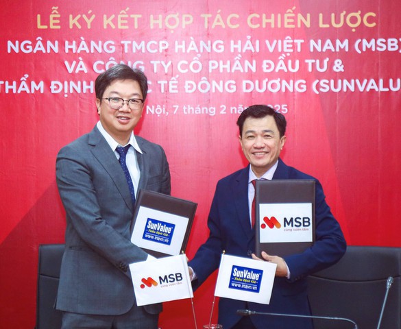 MSB hợp tác SunValue tối ưu hóa quy trình thẩm định tài sản
