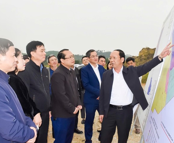 Nghệ An: Đốc thúc tiến độ giải phóng mặt bằng Khu công nghiệp Hoàng Mai II