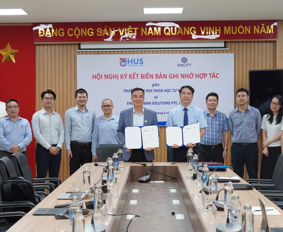 Công ty enCity và Trường Đại học Khoa học Tự nhiên, Đại học Quốc gia Hà Nội thiết lập quan hệ đối tác chiến lược