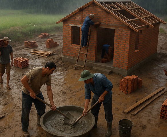 Hiện nay, có nhiều trường hợp vẫn được xây nhà không cần Giấy phép xây dựng