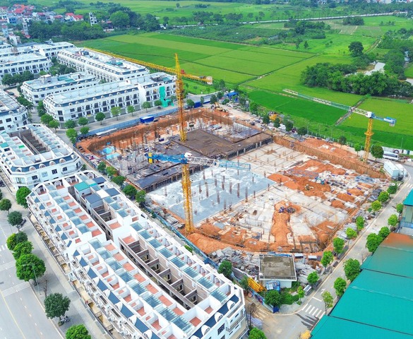 Hà Nội: Hình ảnh tiến độ thi công 2 dự án nhà ở xã hội ở huyện Đông Anh