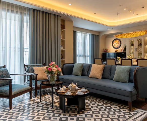 Căn hộ 270 m2 phong cách Á Đông cho ba thế hệ