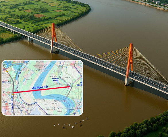 Siêu cầu 12.000 tỷ bắc qua dòng sông biểu tượng: Đòn bẩy hạ tầng cho bất động sản phía Đông Thủ đô