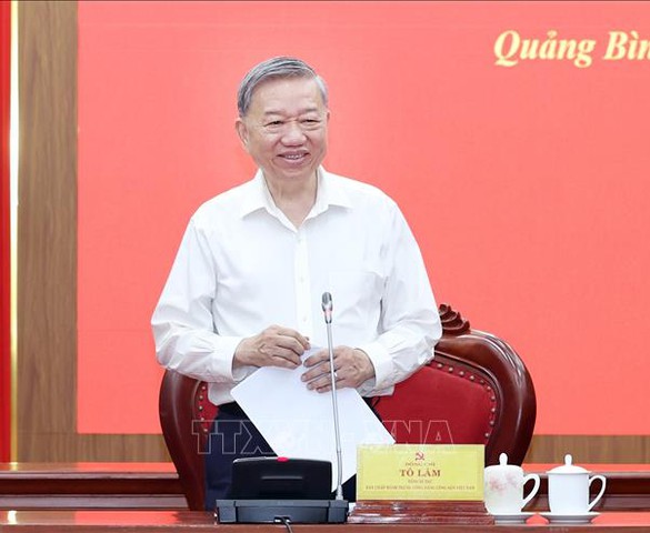 Tổng Bí thư Tô Lâm: Đòn bẩy chiến lược đưa Quảng Trị vươn lên trở thành cực tăng trưởng mới vùng Bắc Trung Bộ