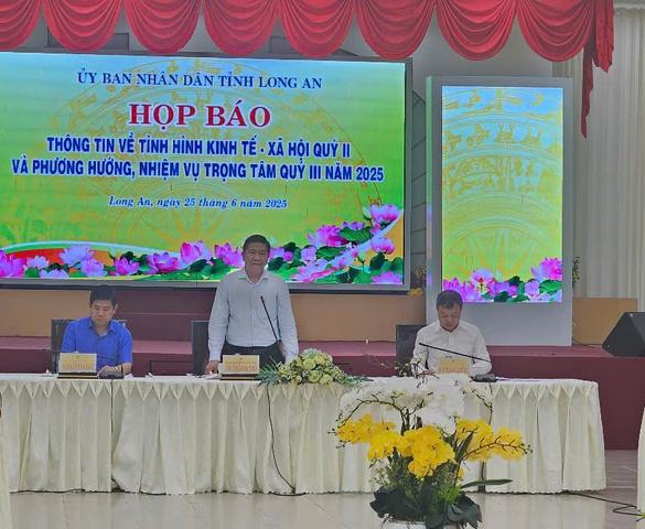 Long An: Tốc độ tăng trưởng kinh tế (GRDP) 6 tháng đầu năm 2025 đạt 8,34%