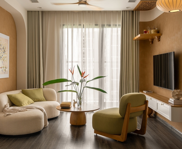 Cải tạo căn hộ 70 m2 theo tiêu chí 'vừa đủ' với 280 triệu đồng
