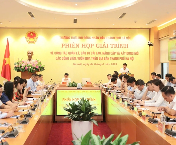 Hà Nội giải trình về quản lý, cải tạo, nâng cấp vườn hoa, công viên