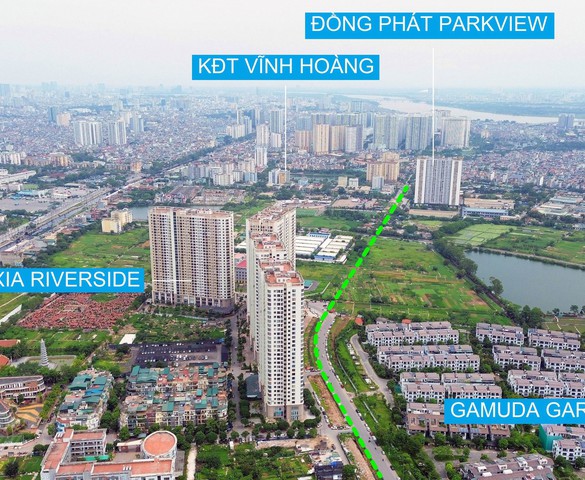 Hà Nội: Đường nối 2 vành đai đi qua loạt dự án bất động sản ở quận Hoàng Mai