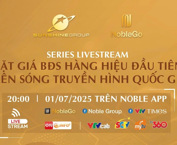 Sunshine Group livestream đặt giá căn hộ vào 1/7 chỉ với giá khởi điểm bằng 50% giá thị trường