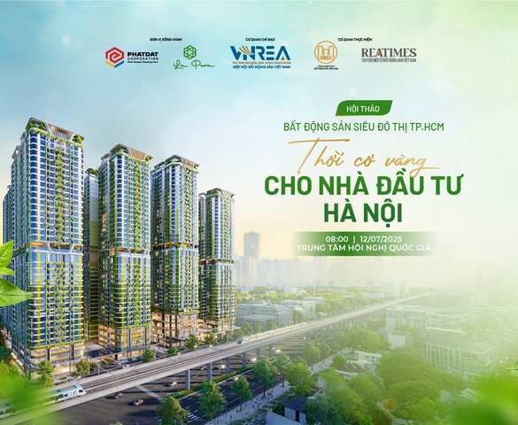 Hôm nay diễn ra Hội thảo "Bất động sản siêu đô thị TP.HCM: Thời cơ vàng cho nhà đầu tư Hà Nội"