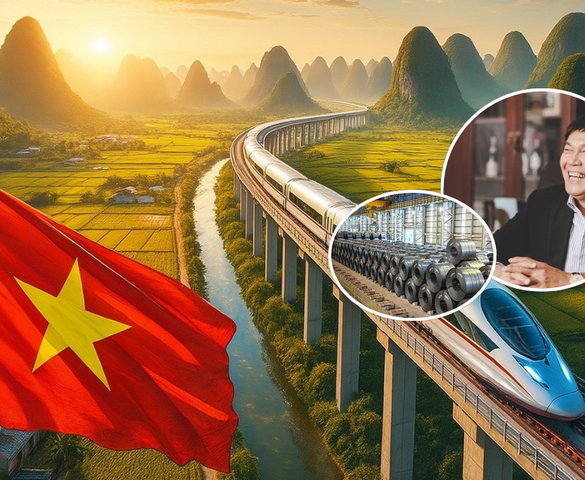 Hòa Phát sẵn sàng góp sức cho đường sắt tốc độ cao Bắc - Nam 67 tỷ USD với tổ hợp sản xuất thép quy mô lớn và hiện đại nhất