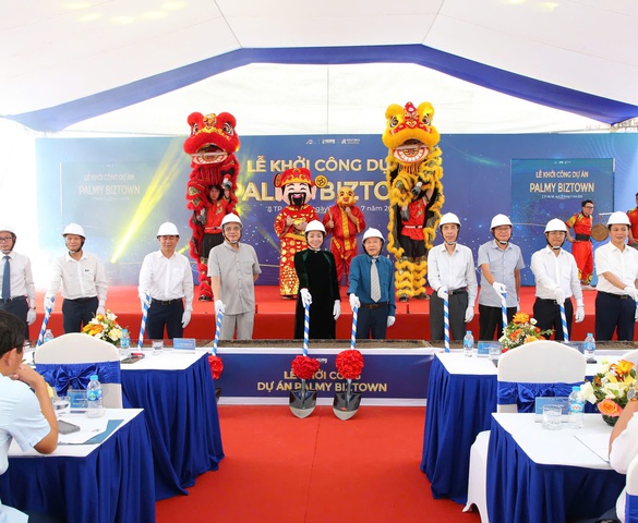Hà Nội: Chính thức khởi công Dự án Khu nhà thương mại liền kề HDB - Palmy Biztown tại phường Thanh Liệt