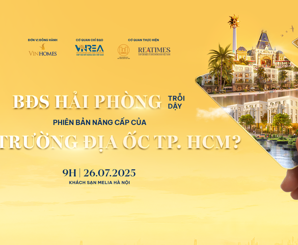 Hôm nay diễn ra Hội thảo: Bất động sản Hải Phòng trỗi dậy - “Phiên bản nâng cấp” của thị trường địa ốc TP.HCM?