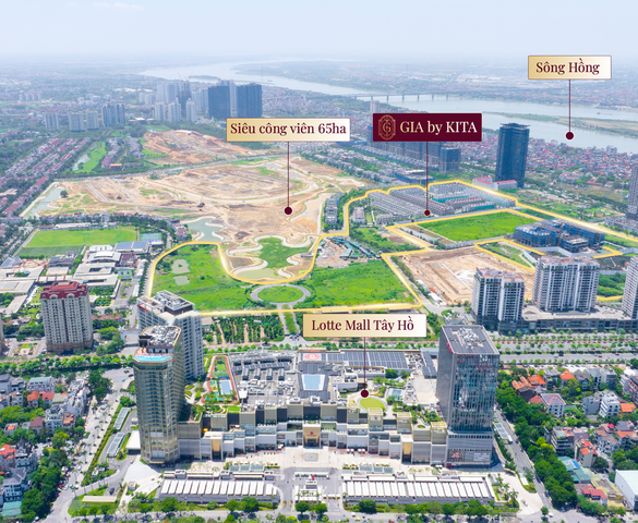 “Siết” quỹ đất ven sông Hồng, GIA by KITA khẳng định vị thế đắt giá